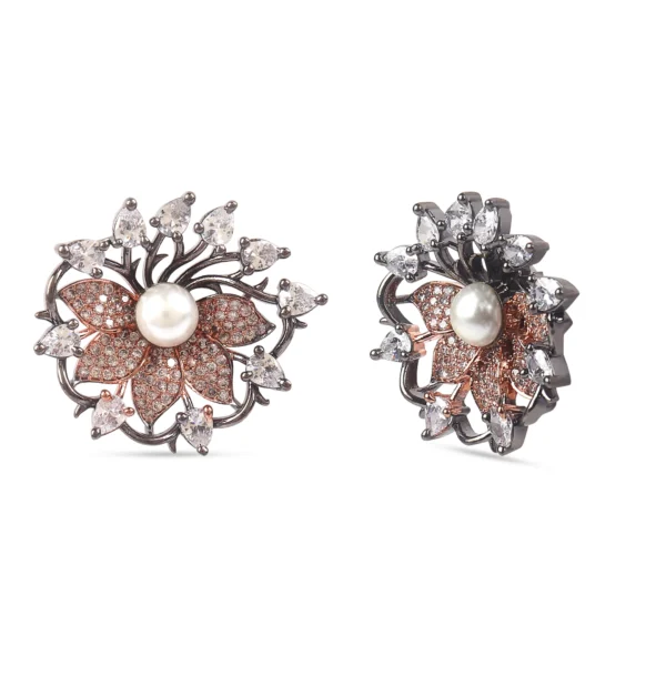 Alloy Enamel Green Glass Water Drop Earring - Image 5
