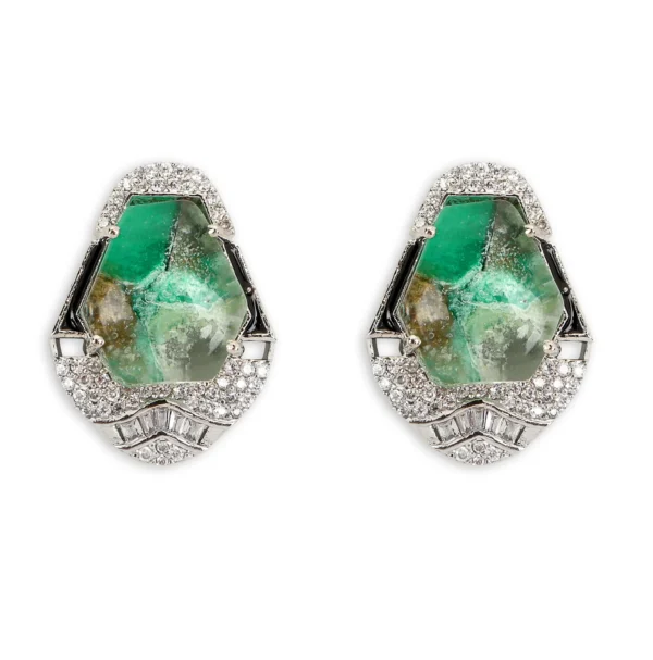 Green Pota Stone Pendant Set - Image 3